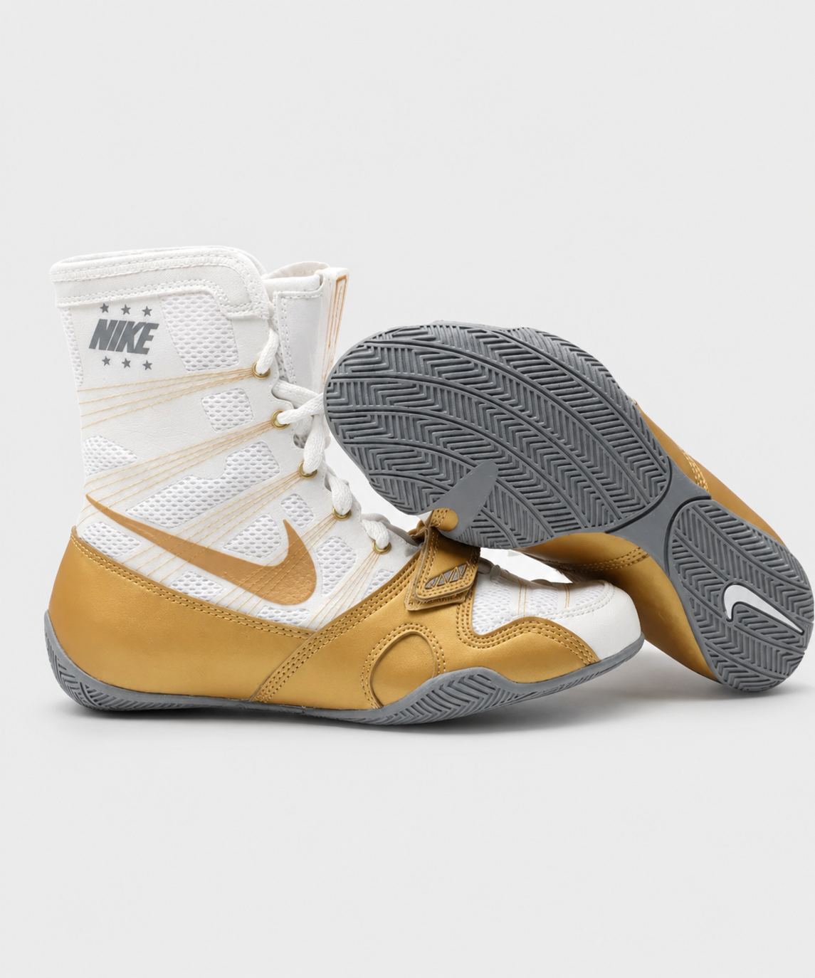 Nike Hyperko 1 Boxing Shoes - White/Gold