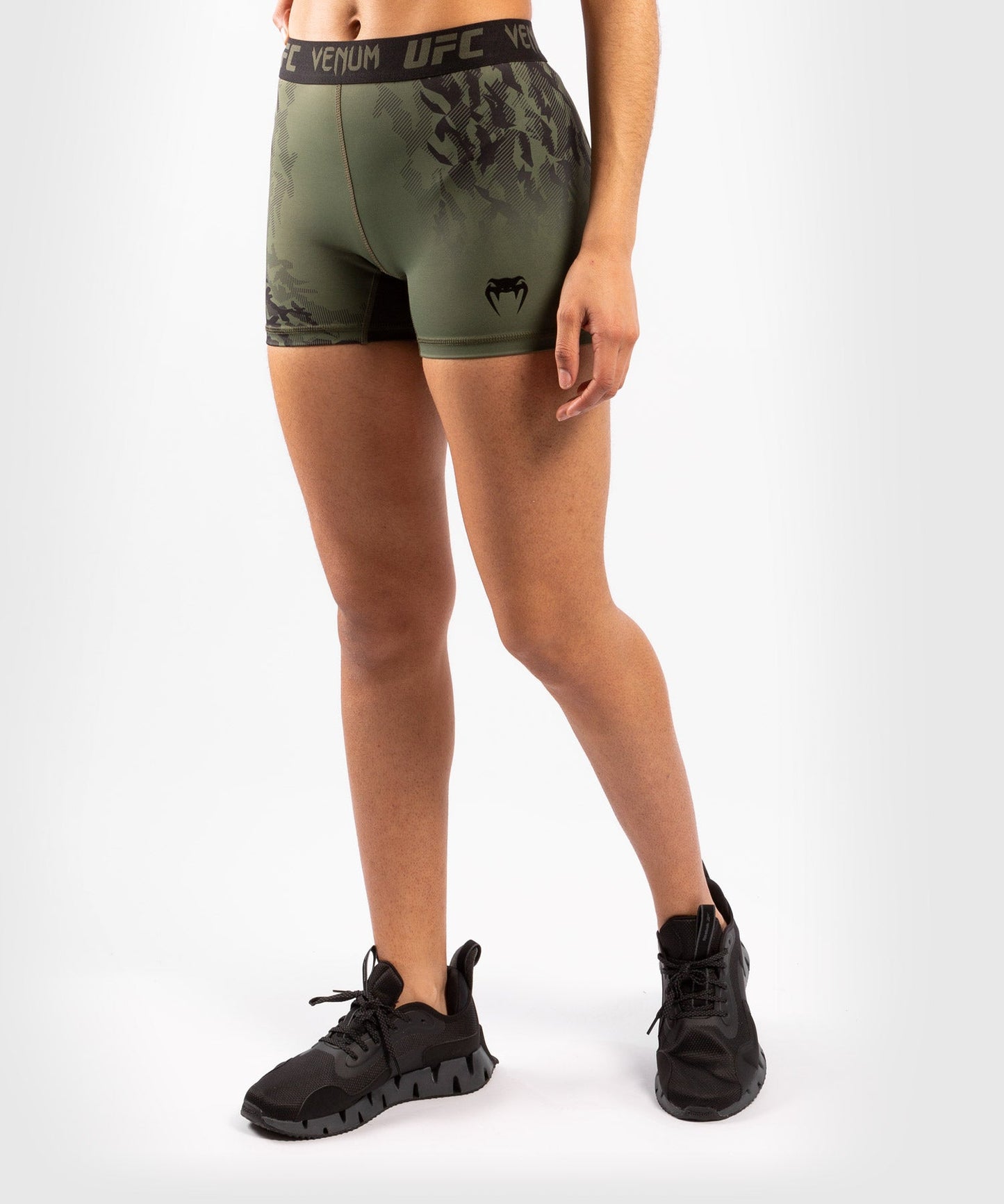 Short de compression pour Femmes UFC Venum Authentic Fight Week - Kaki