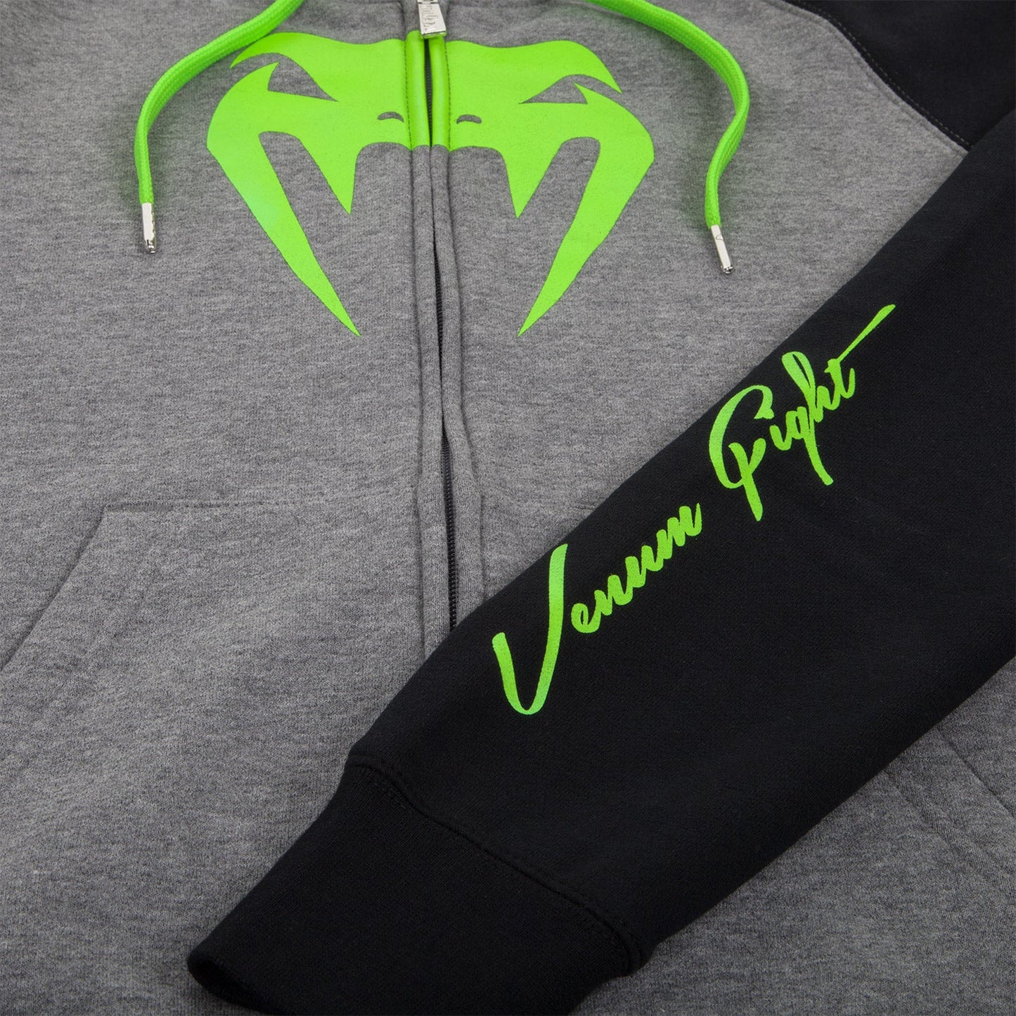 Venum Infinity Women's Zip Sweatshirt - Green Logo