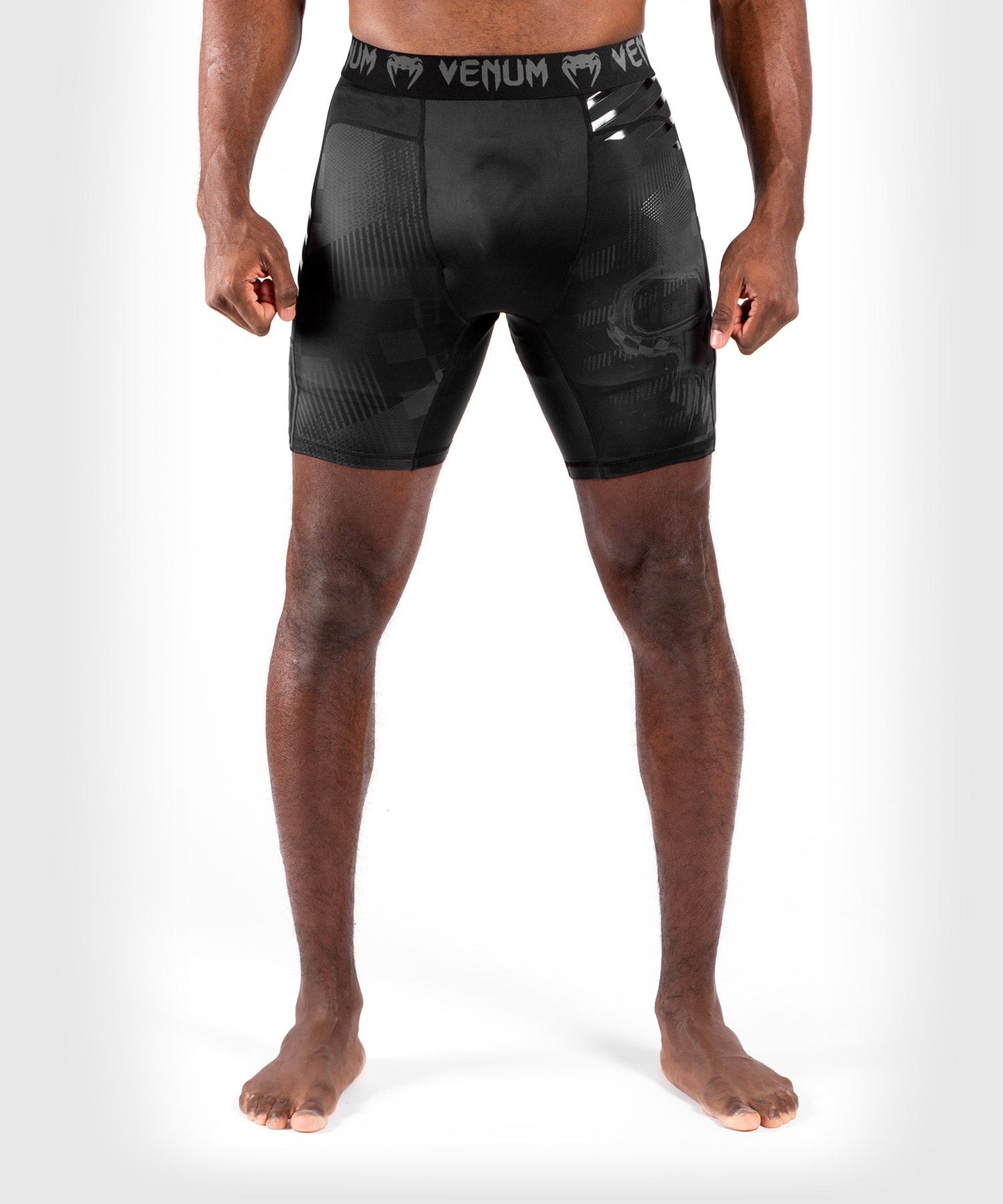 Venum Skull Compression Short - Black/Black