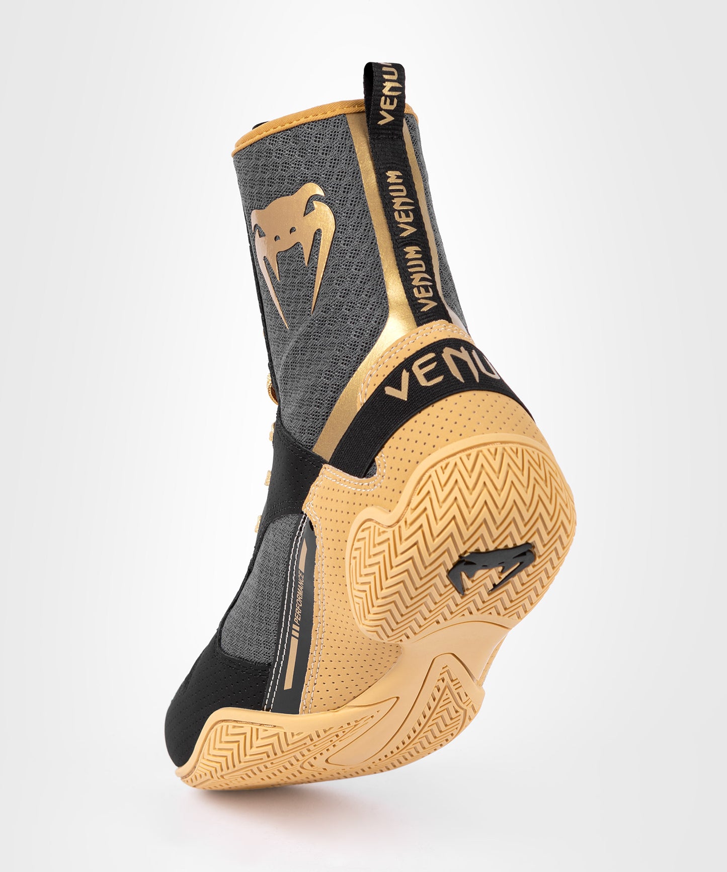 Chaussures de boxe Venum Elite - Noir/Beige