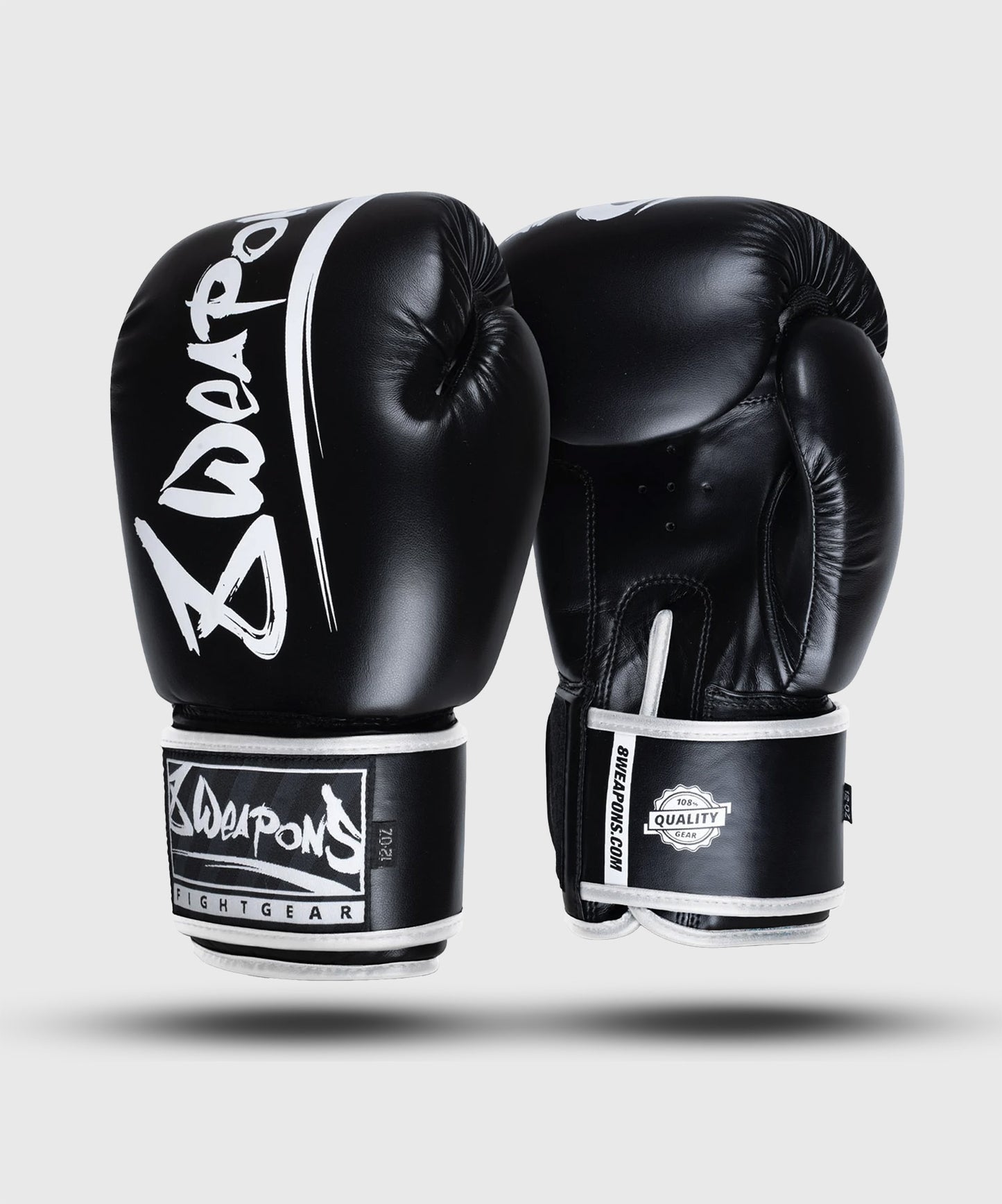 8 Weapons Unlimited 2.0 Boxhandschuhe - Schwarz/Weiß
