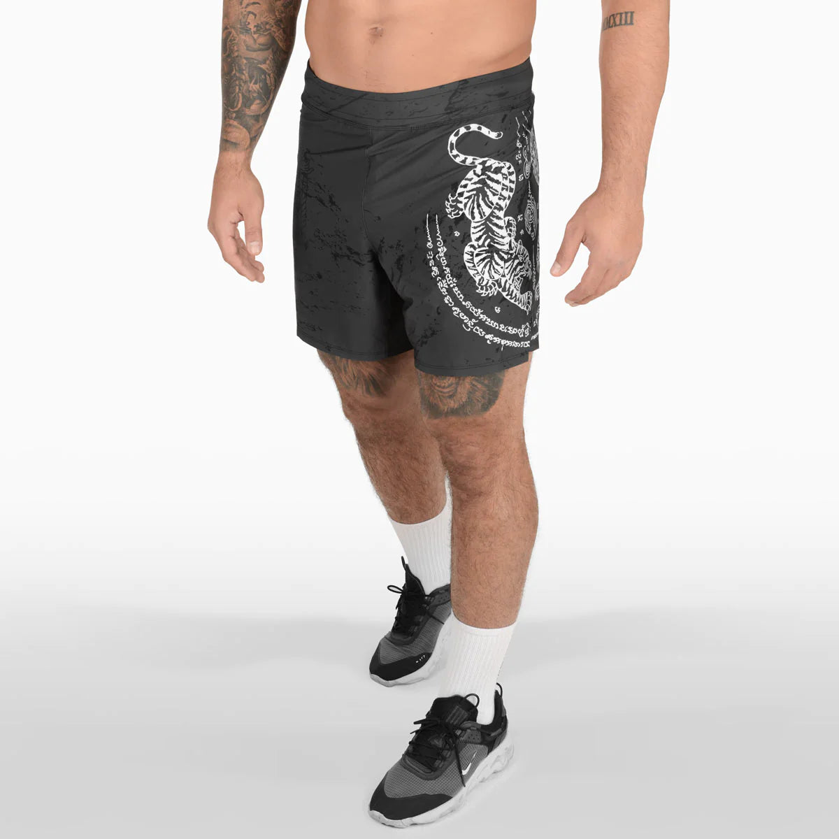 Fightshort Phantom Athletics Flex-S Muay Thai - Schwarz