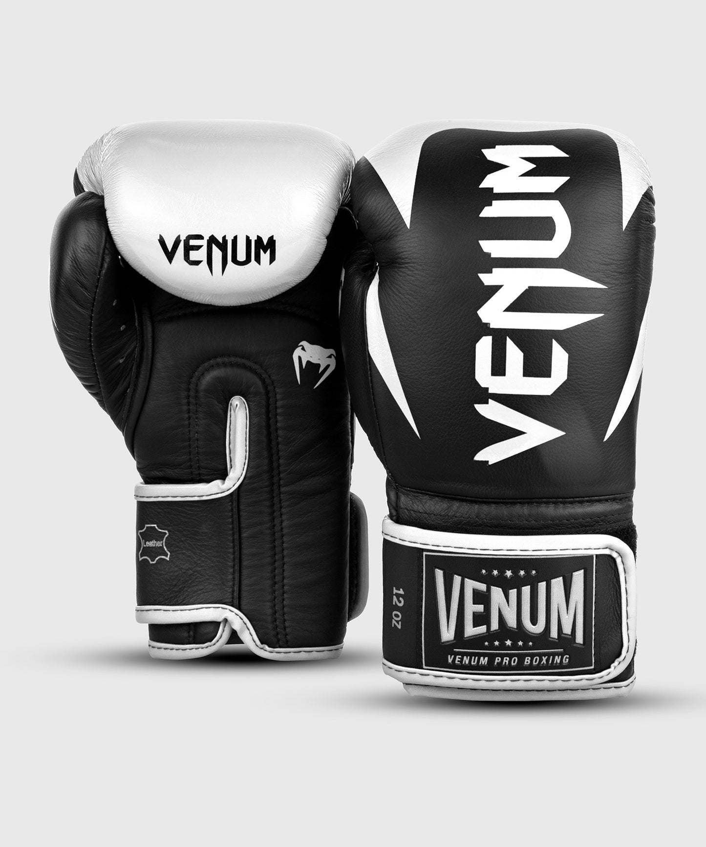 Venum Hammer Velcro pro boxing gloves - Black/White