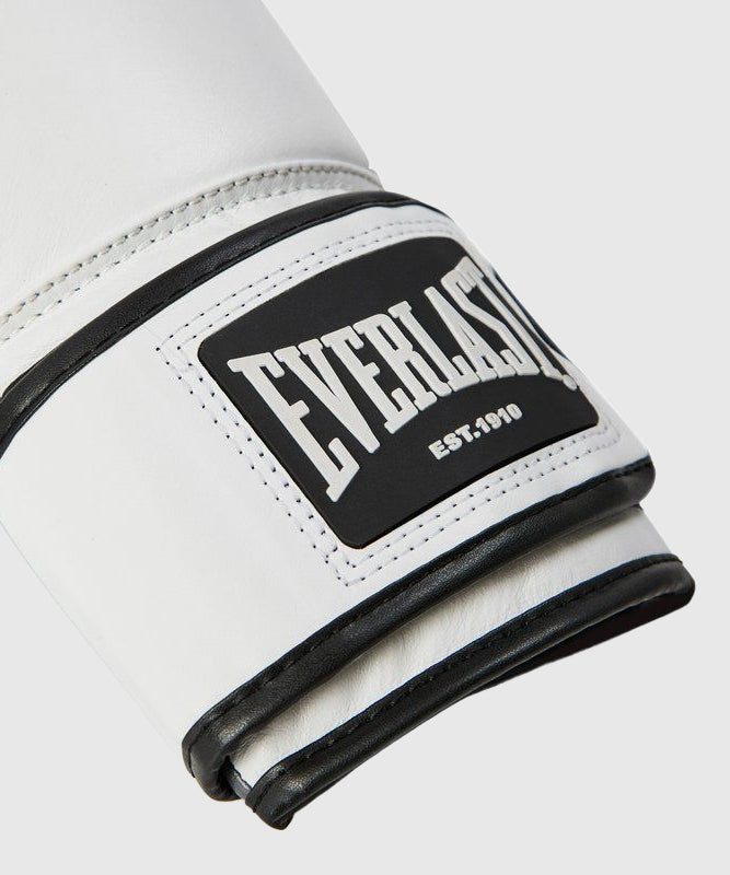 Gants de boxe Everlast Powerlock OG Advanced Training - Blanc/Noir