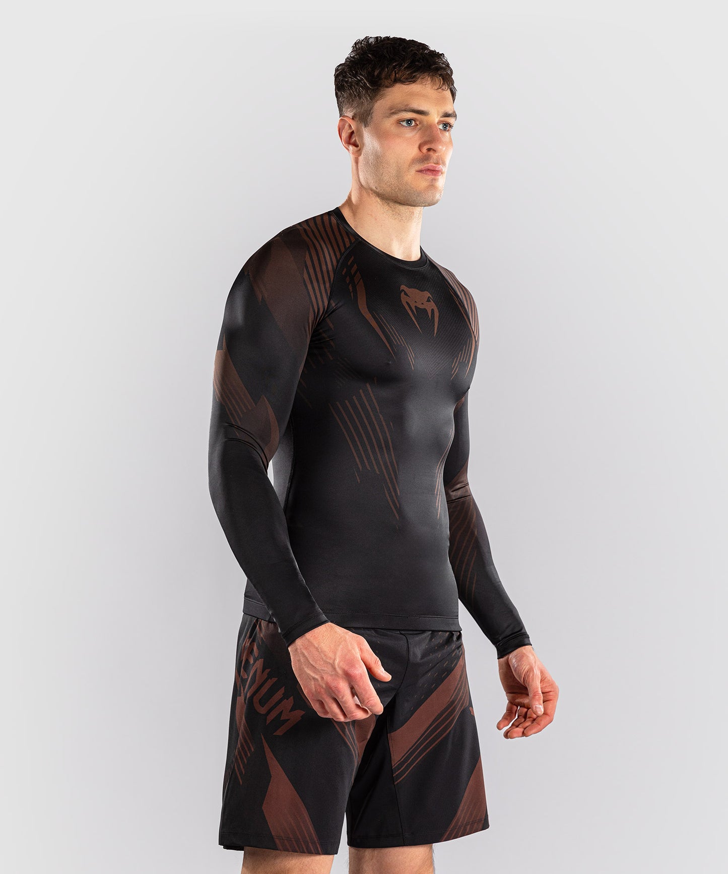 Venum No-Gi 6.0 Langarm Rashguard - Schwarz/Braun