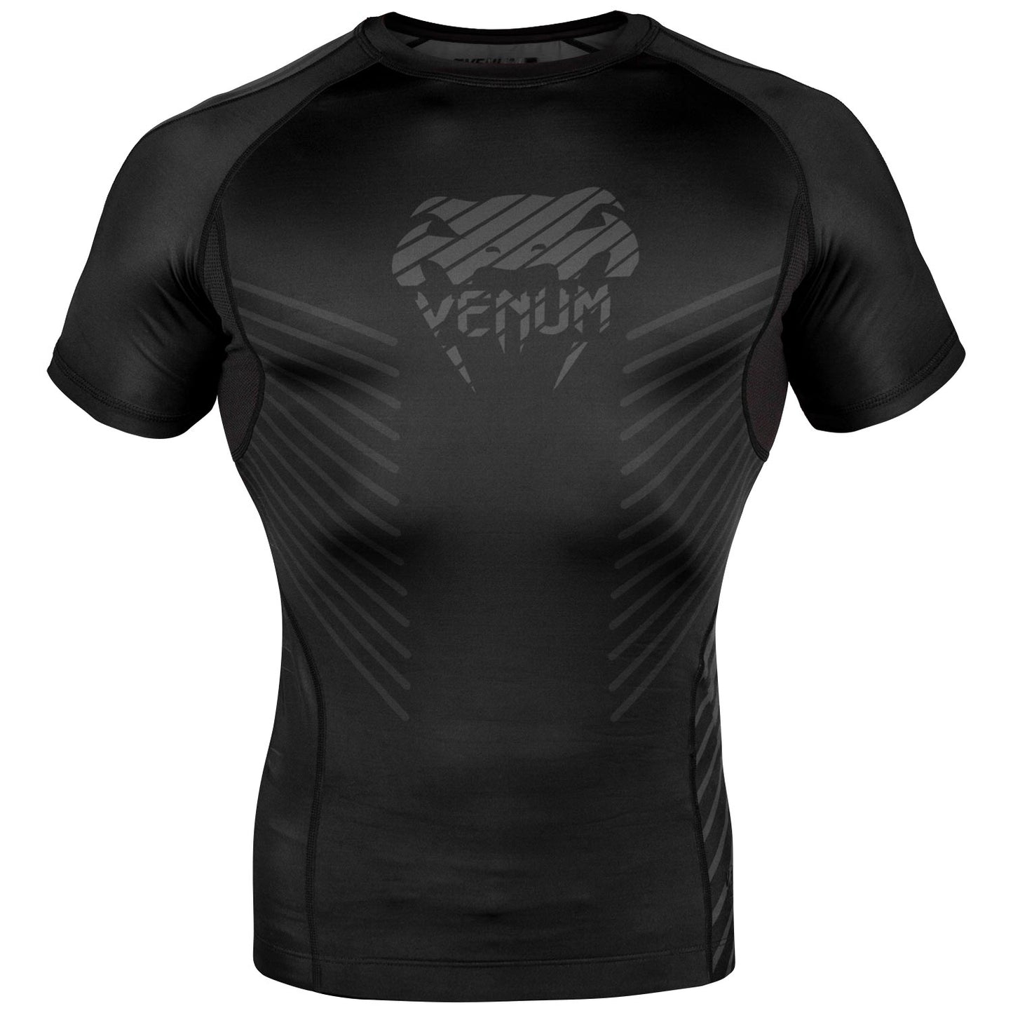 Rashguard Venum Plasma - Short Sleeve - Black/Noir