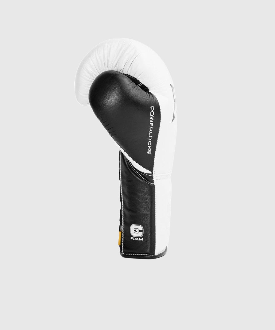Gants de boxe à lacets Everlast Powerlock Pro OG - Blanc/Noir