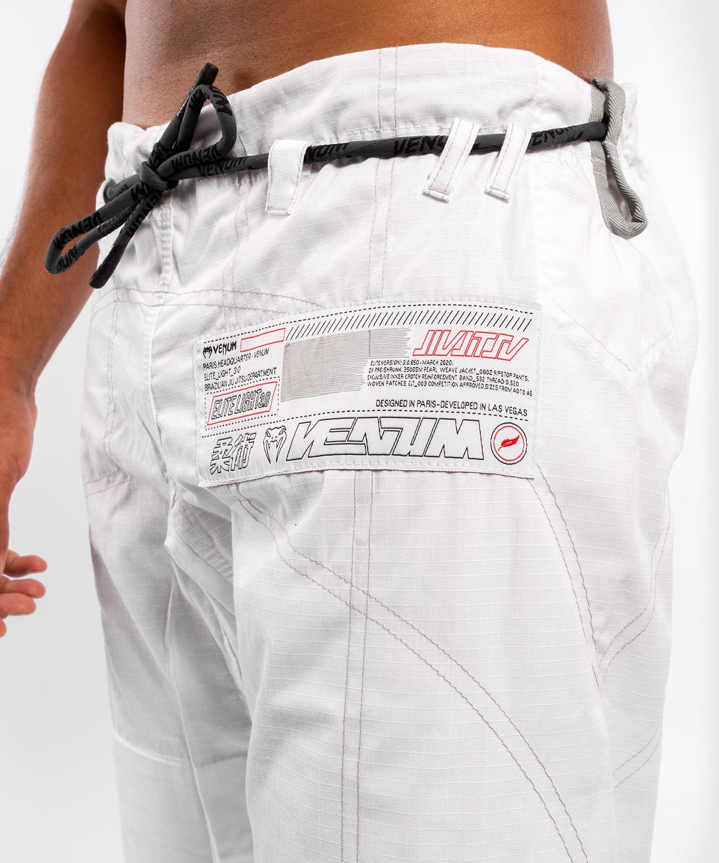 Kimono de BJJ Venum Elite Light 3.0 - Blanc