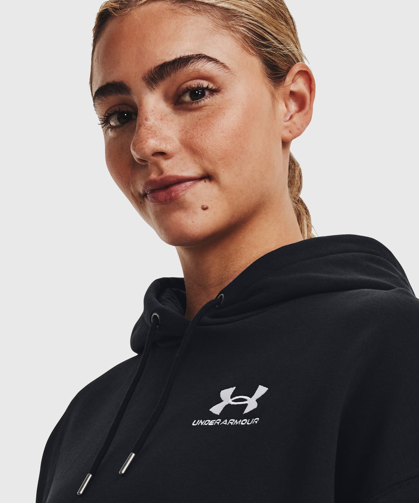 Under Armour Oversize Ua Icon Fleece Hoodie For Women - Black