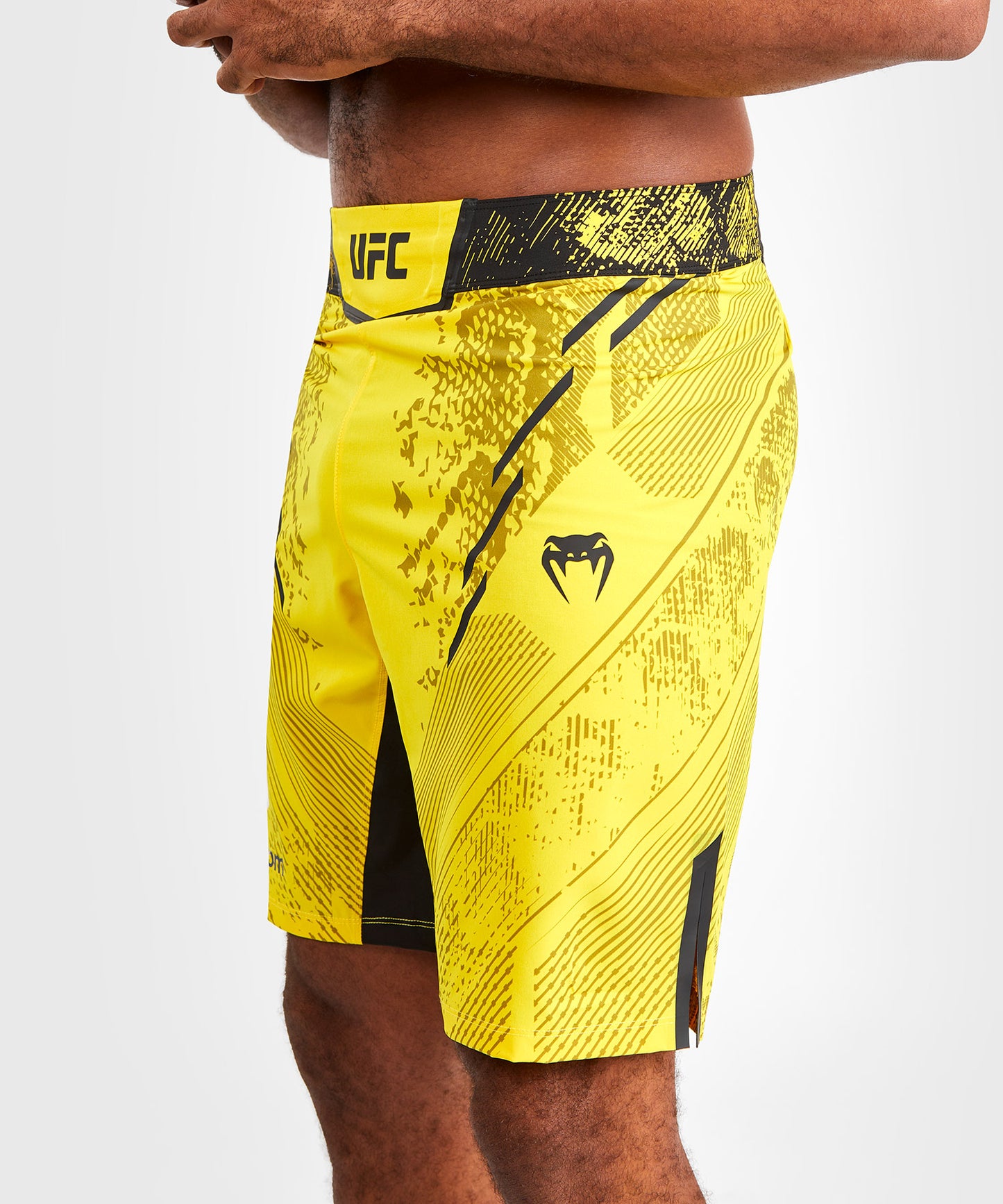 Short de combat Coupe longue pour Hommes UFC Adrenaline by Venum Authentic Fight Night - Jaune