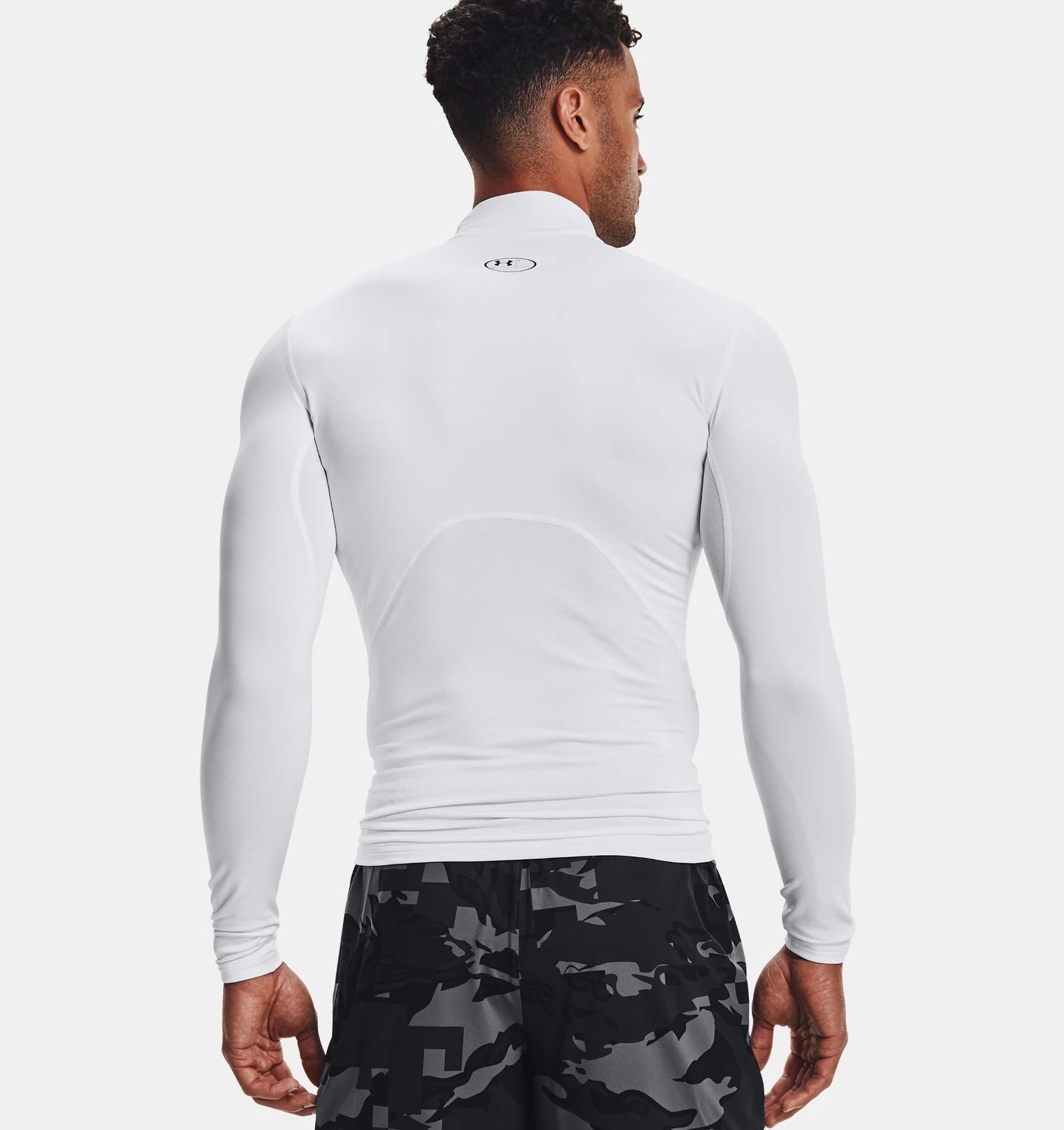 Haut De Compression À Col Montant Under Armour Coldgear - Blanc