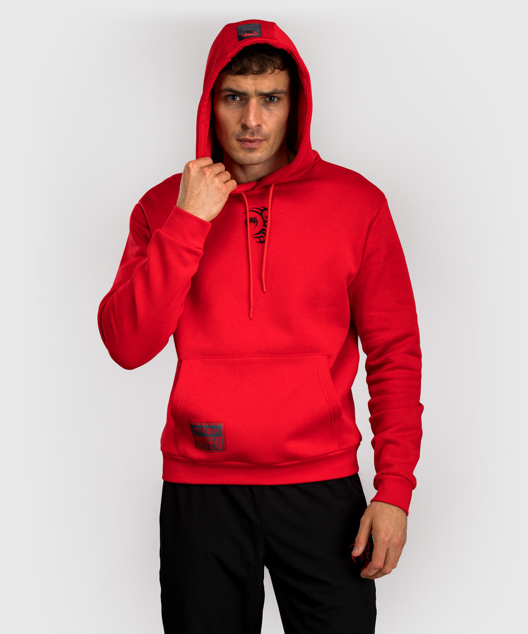 Venum x Mike Tyson Tiger Sudadera con Capucha - Rojo Intenso/Negro Profundo