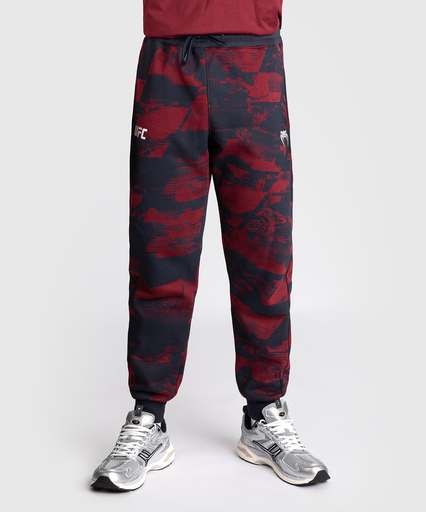 UFC Zenith by Venum Authentic Fight Week Pantalón Hombre - Azul marino/Burdeos/Plateado