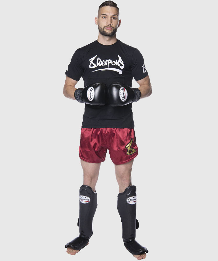 Short de Muay Thai 8 Weapons Strike - Marron/Or
