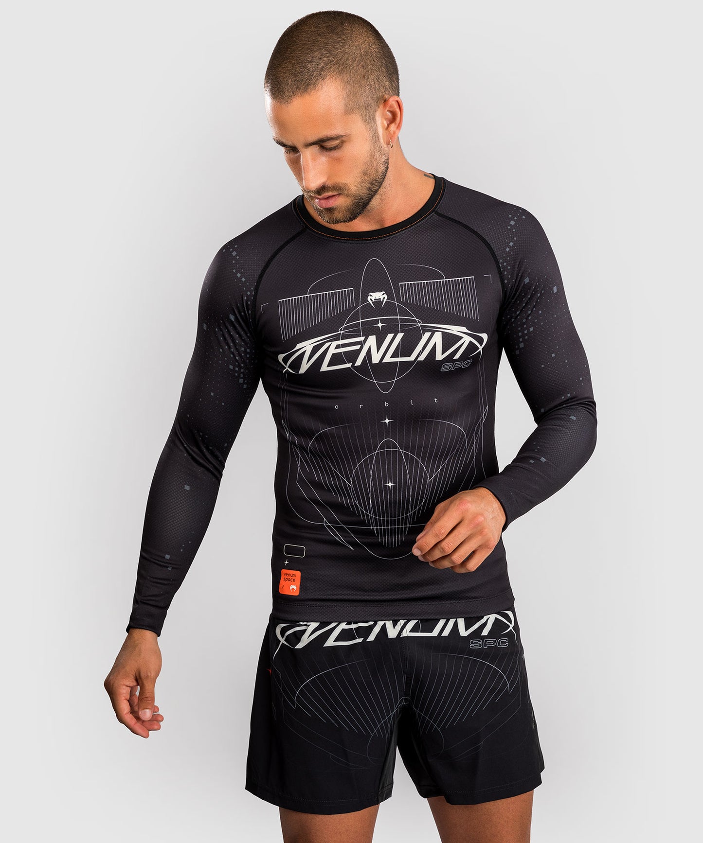 Venum Eclipse Long Sleeve Rashguard - Black/Ivory