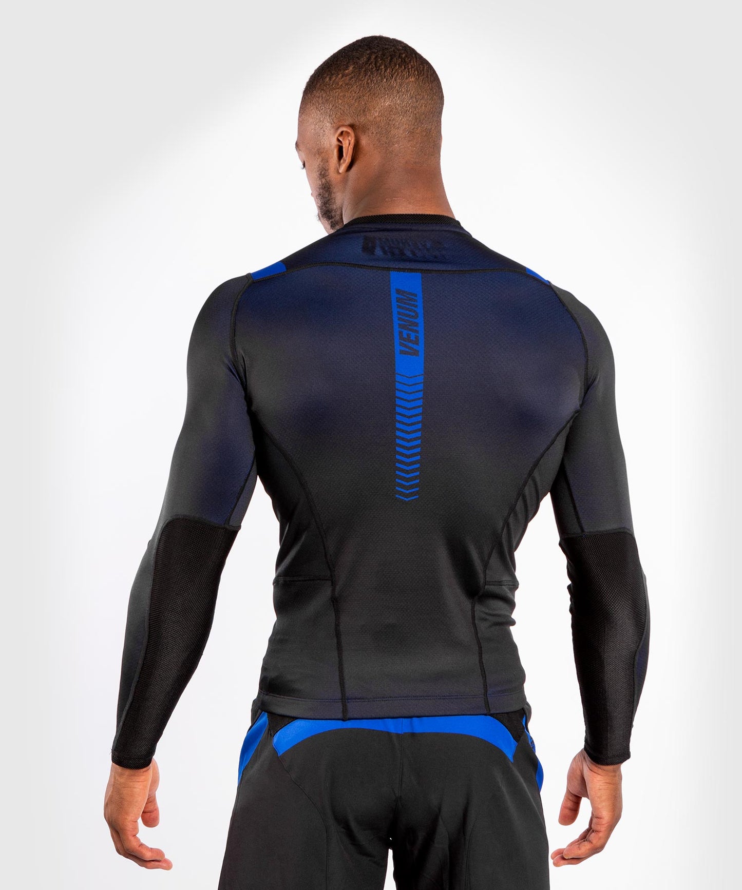 T-shirt de Compression Venum NoGi 3.0 - Manches Longues - Noir/Bleu