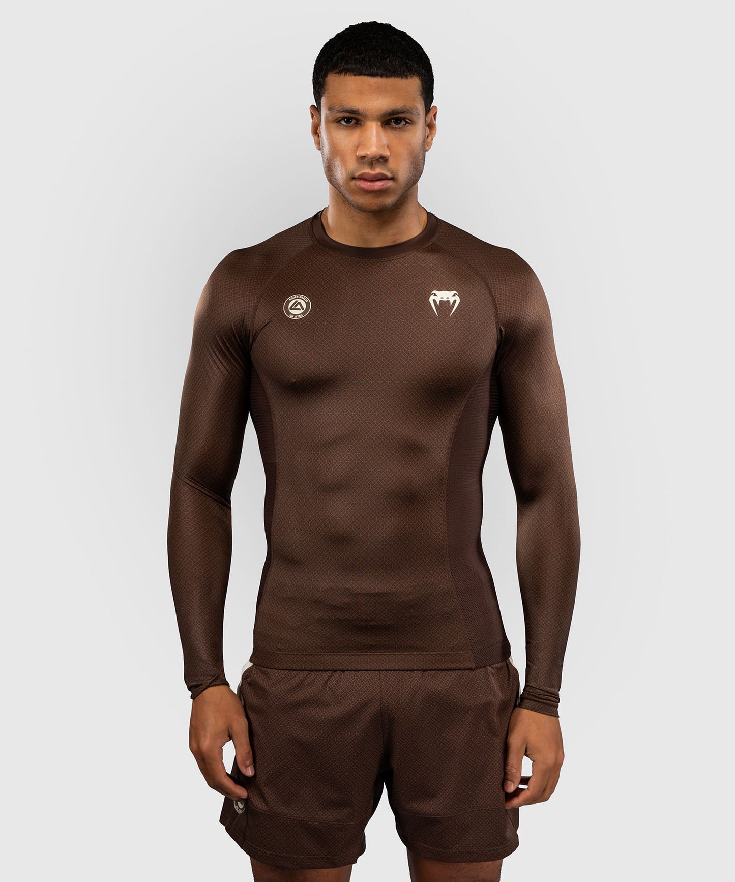Venum x Roger Gracie Academy Long Sleeve Rashguard - Dark Brown