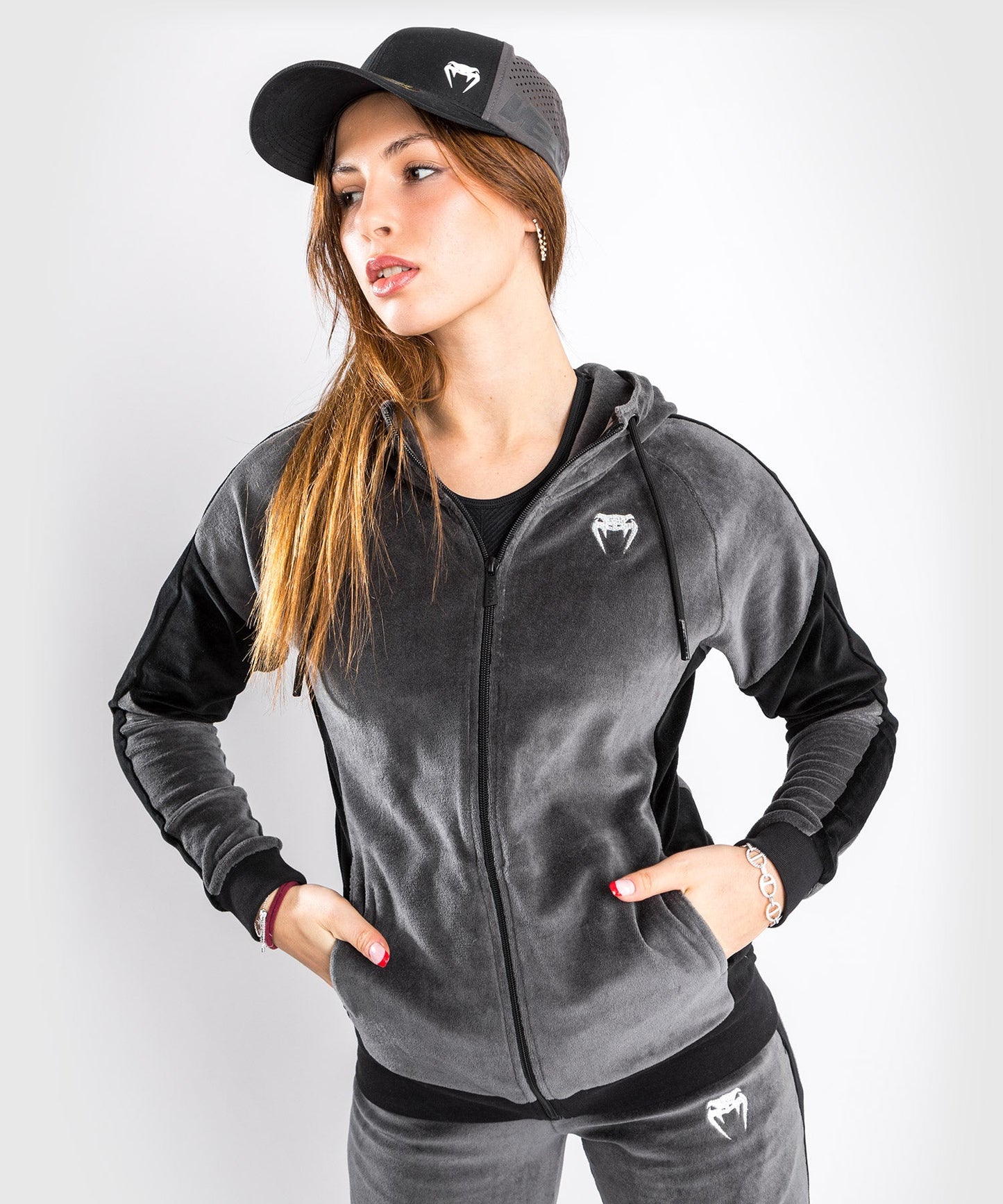 Venum Camoline 2.0 Velvet Sweatshirt - For Women - Grey/Black