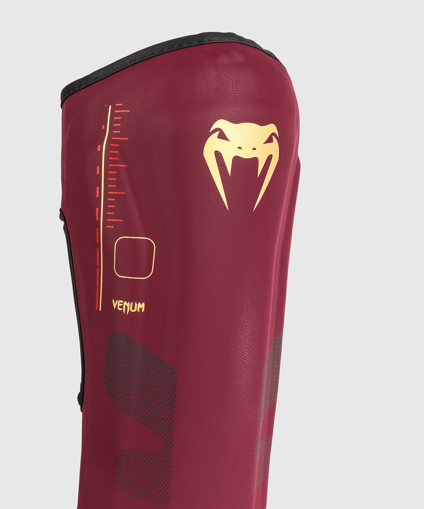 Venum Tactical XT Shin Guards - Black/Burgundy/Gold