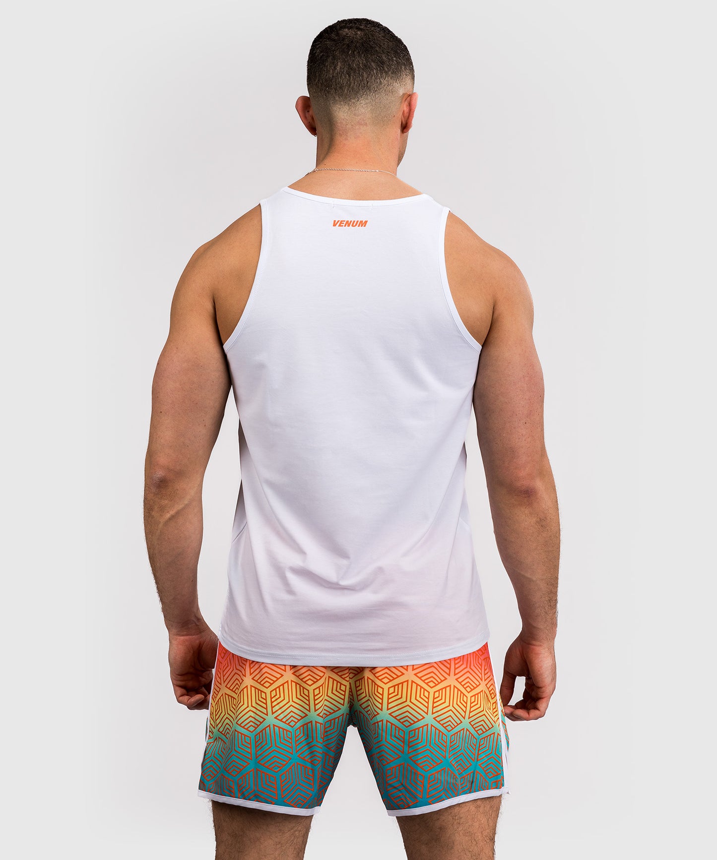 Venum Echo Tank Top - Weiß/Orange Sunset
