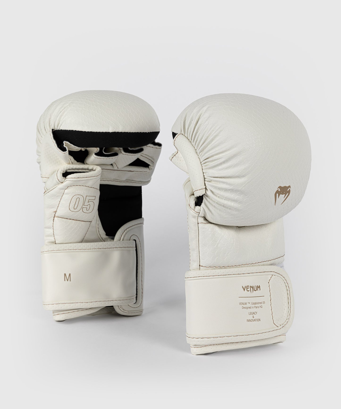 Venum Impact Evo Scales MMA Sparring Gloves - Ivory