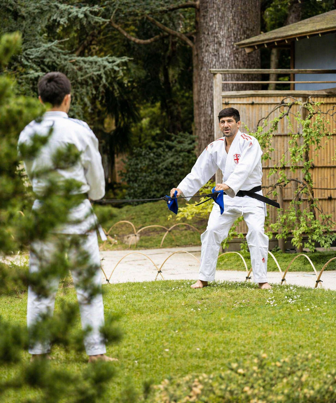 Adidas Banda di Trazione per Judo - Blu