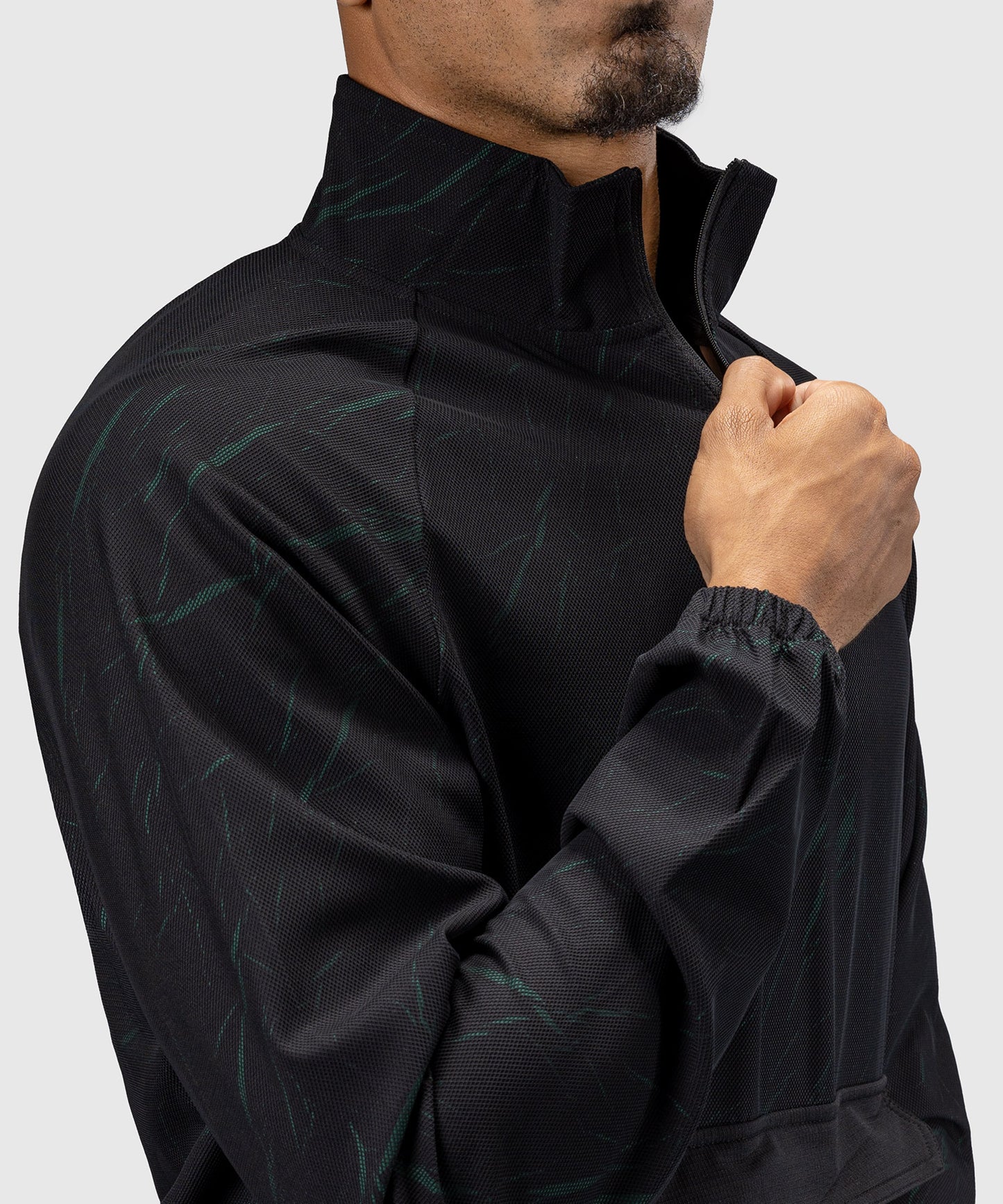 Venum Trooper Herren Trainingsjacke - Schwarz/Waldgrün