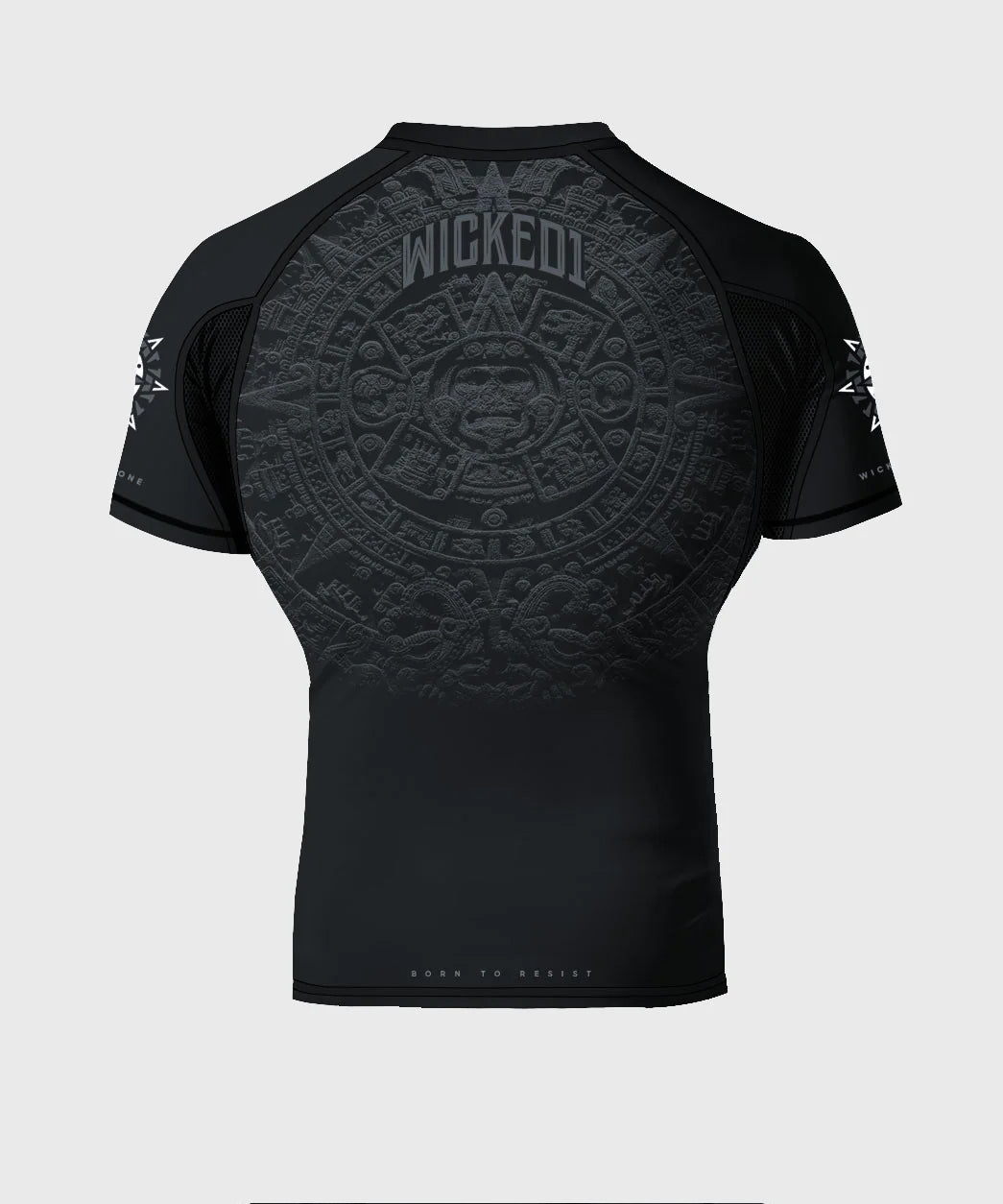 Wicked One Aztec Kurzarm-Rashguard - Schwarz
