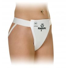 Coquille de protection Femme Hayashi - Approuvée WKF - Blanc