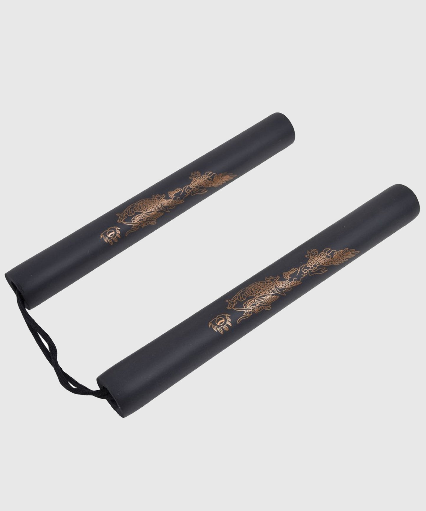 Nunchaku Mousse Corde Metal Boxe - Noir/Or