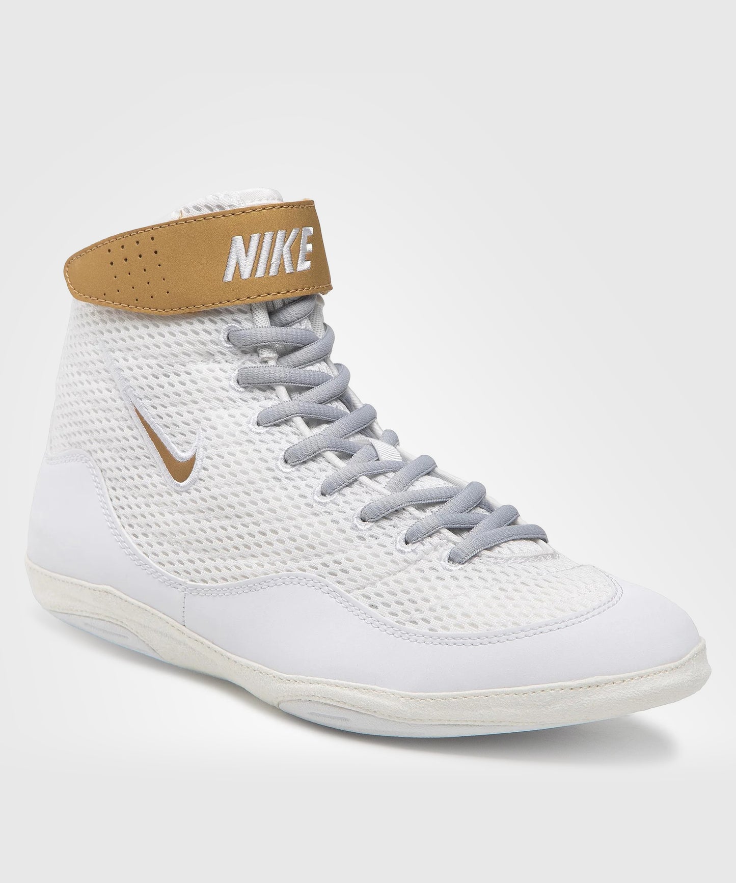 Nike Inflict 3 Wrestling Shoes - White/Gold