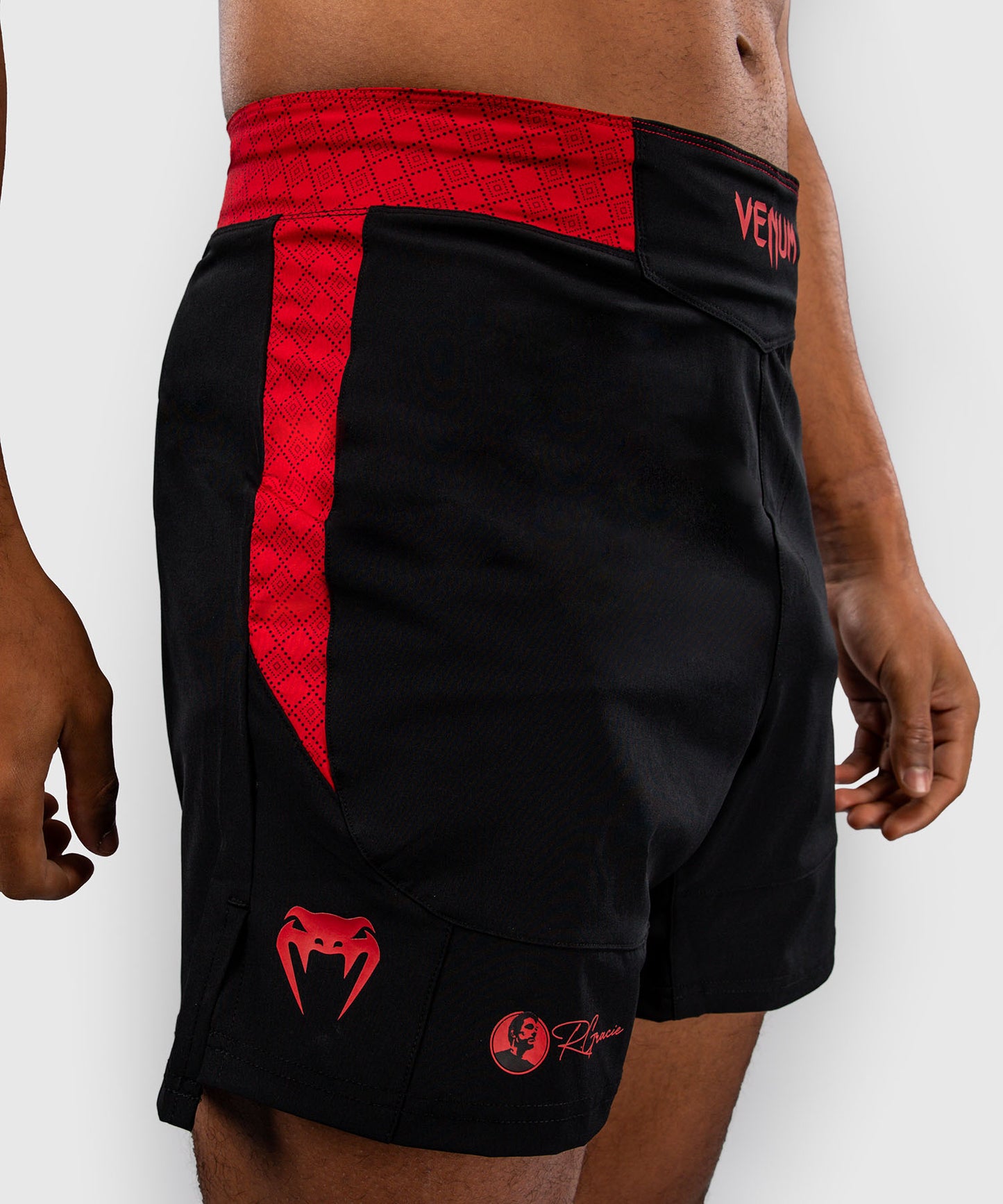 Venum x Roger Gracie Signature Pantaloncini da Combattimento - Nero/Rosso