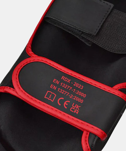 RDX F6 Kara Espinilleras - Negro/Rojo