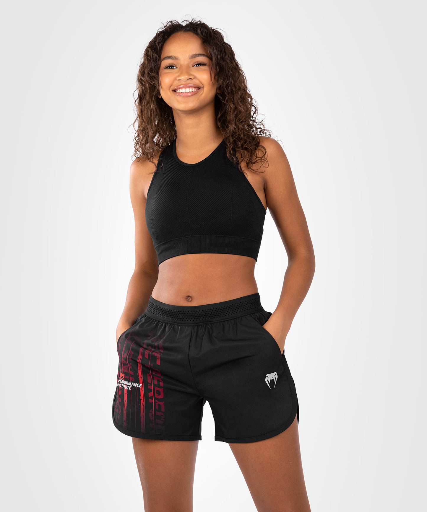 Women's UFC Performance Short Venum Performance Institute 2.0 - Black/Red