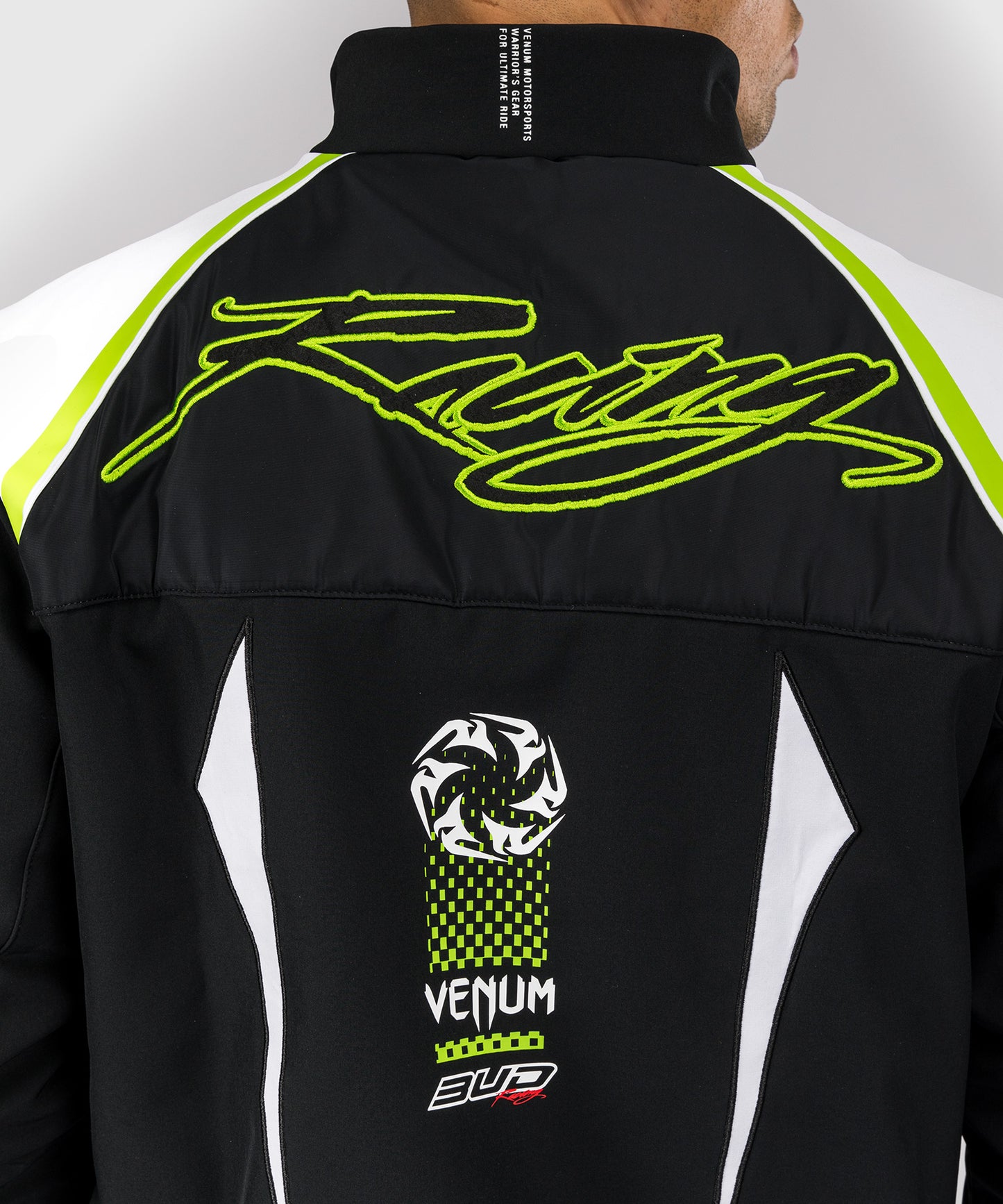 Venum x Bud Racing Men's Jacket - Black/White/Lime Green