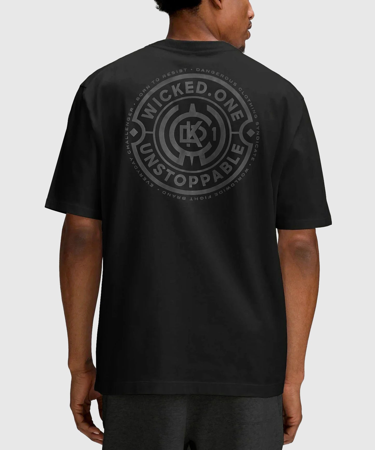 T-Shirt Oversize Wicked One Department - Noir