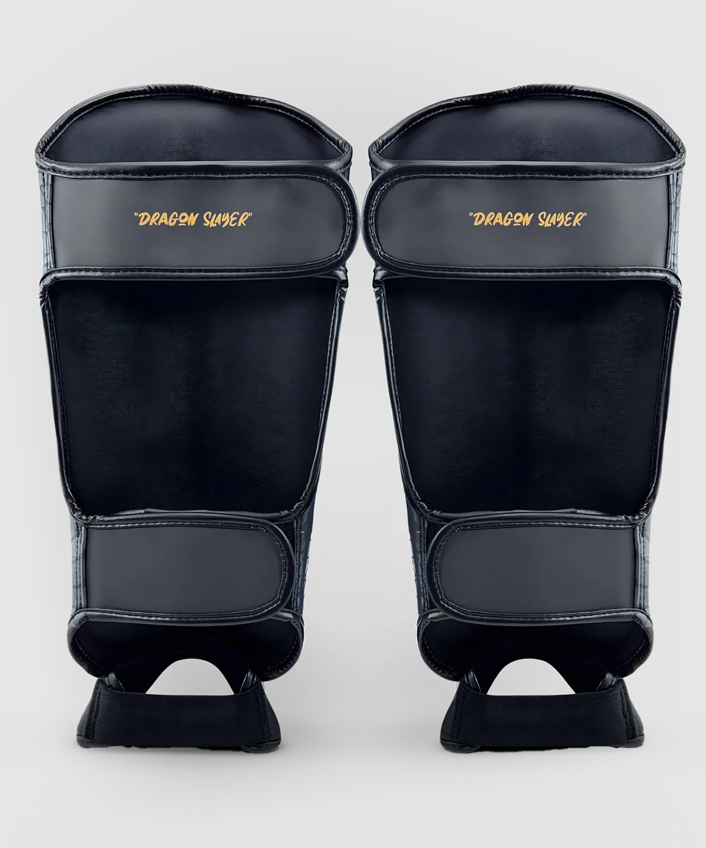 Fumetsu Dragon Slayer shin guards - Black/Gold
