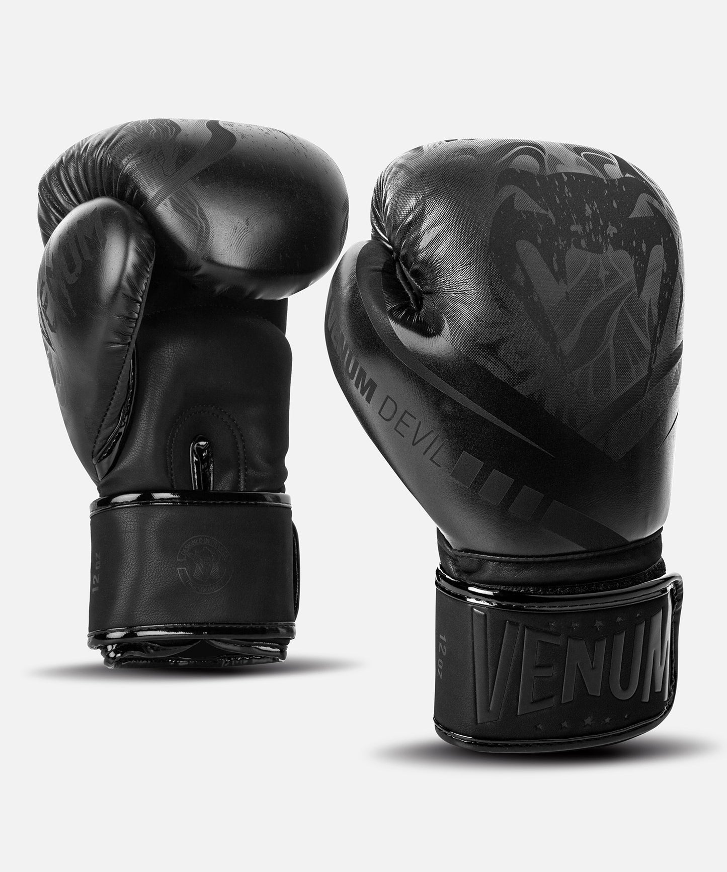 Venum Devil Boxing Gloves - Black/Black