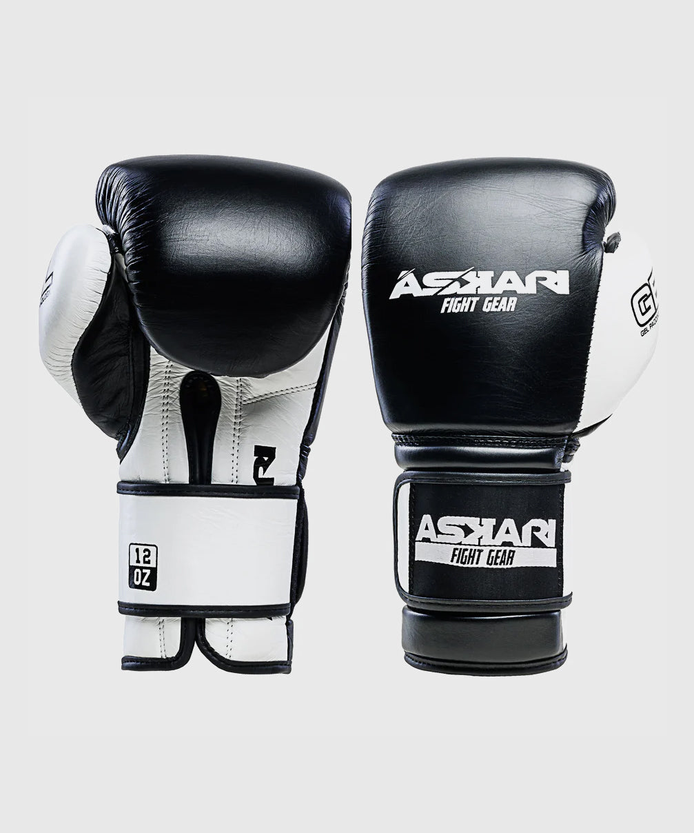 Gants de Boxe Askari Shockwave - Noir/Blanc