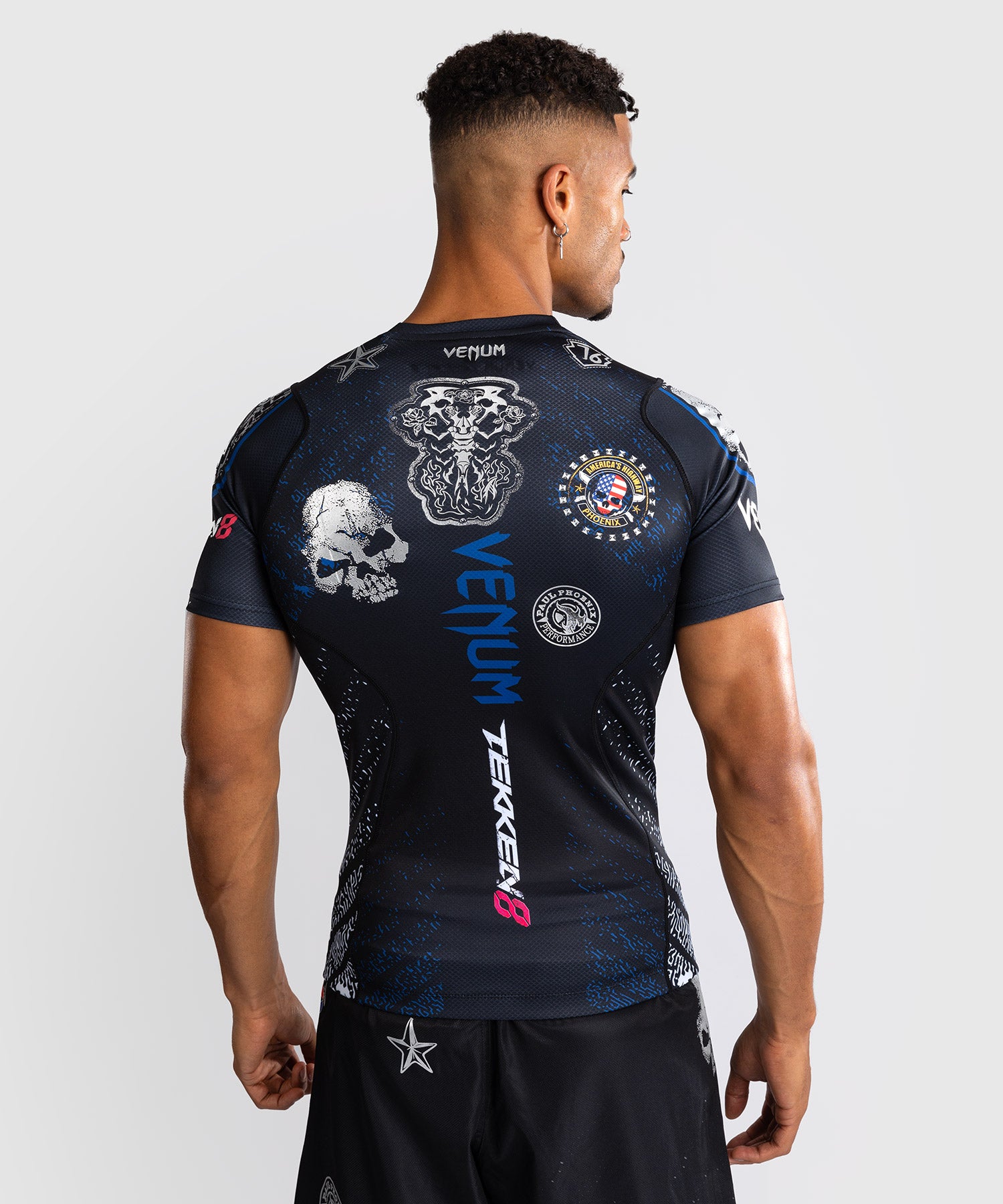 Rashguard Venum x TEKKEN 8 - Paul Phoenix - Noir/Bleu – Dragon Bleu