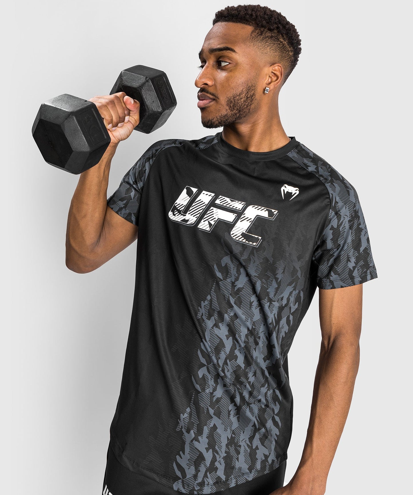 T-shirt Technique Manches Courtes Homme UFC Venum Authentic Fight Week - Noir