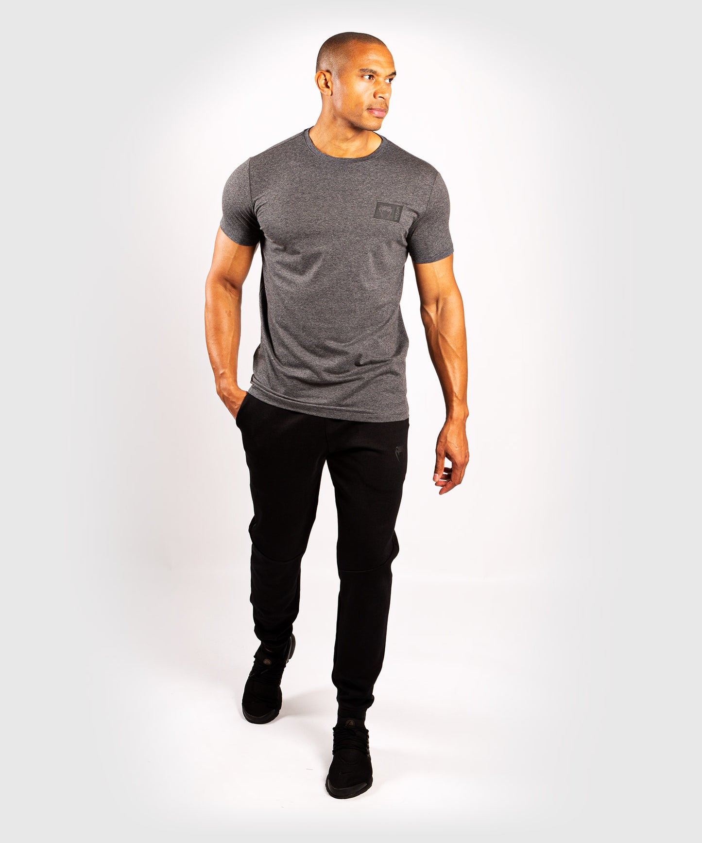 Venum Stamp T-Shirt - Dunkelgrau Meliert