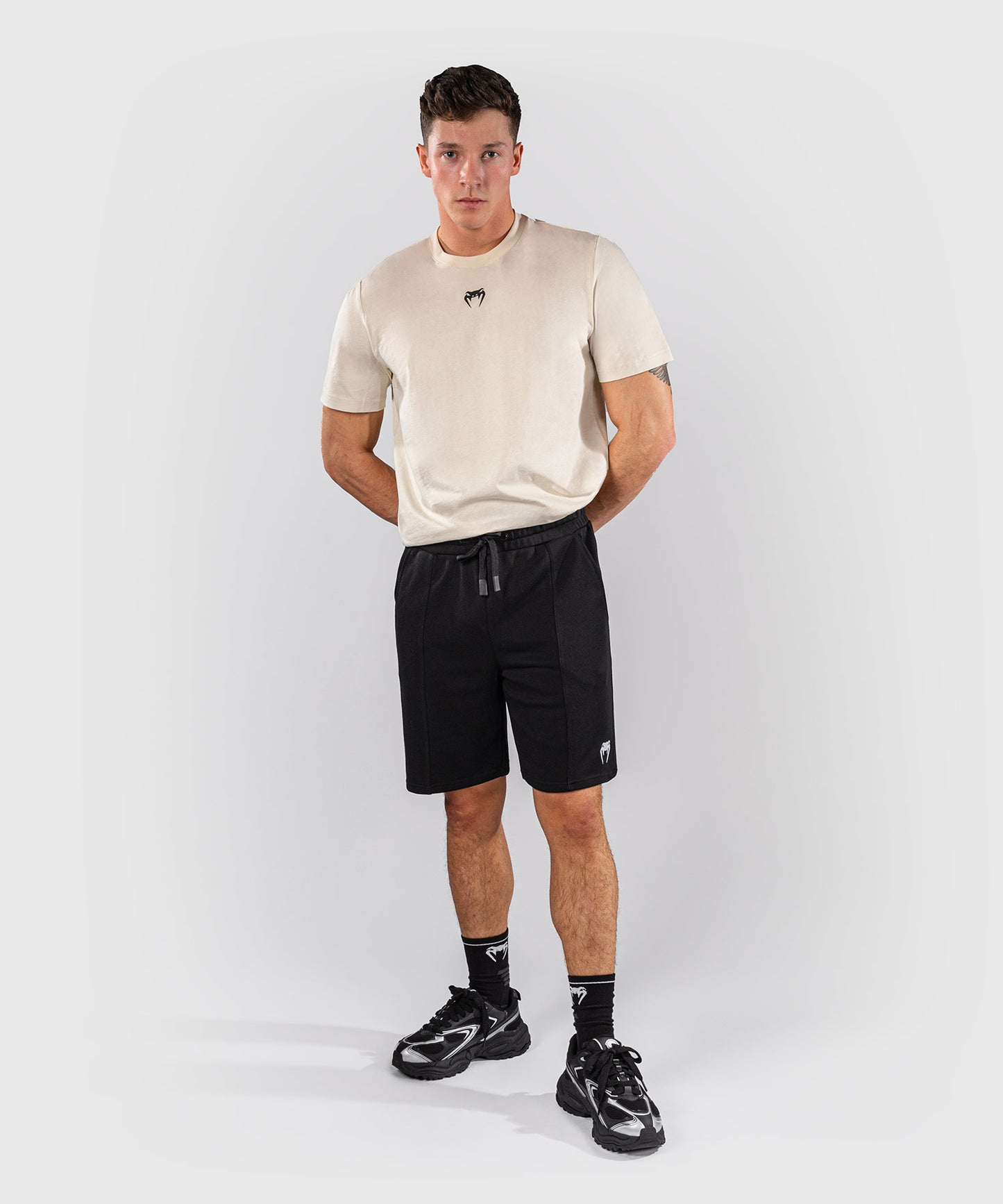 Venum Classic Fleece Cotton Shorts - Black