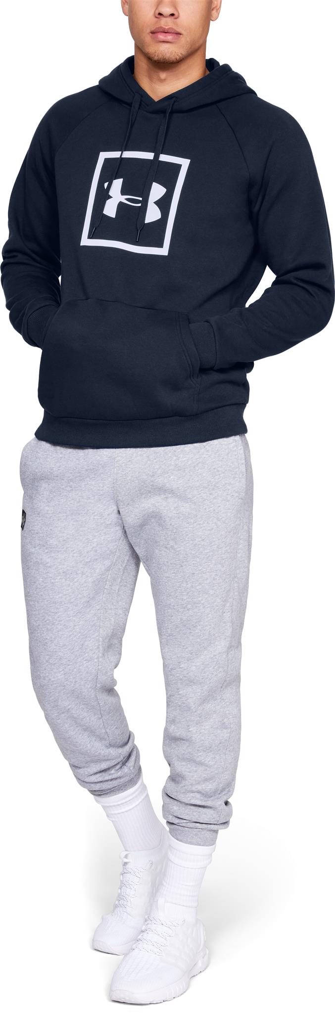 Sweat à capuche Under Armour Rival Fleece Logo - Bleu Marine