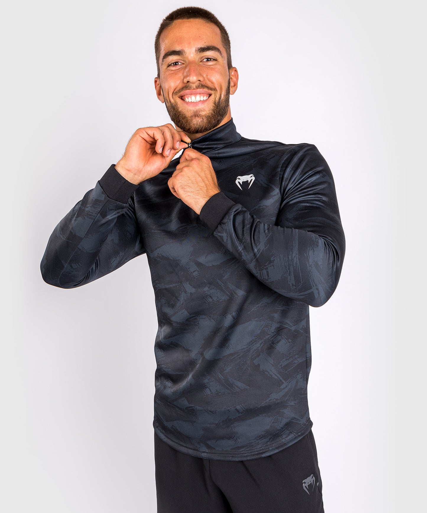 Venum Electron 3.0 Dry Tech T-Shirt - Langarm - Schwarz