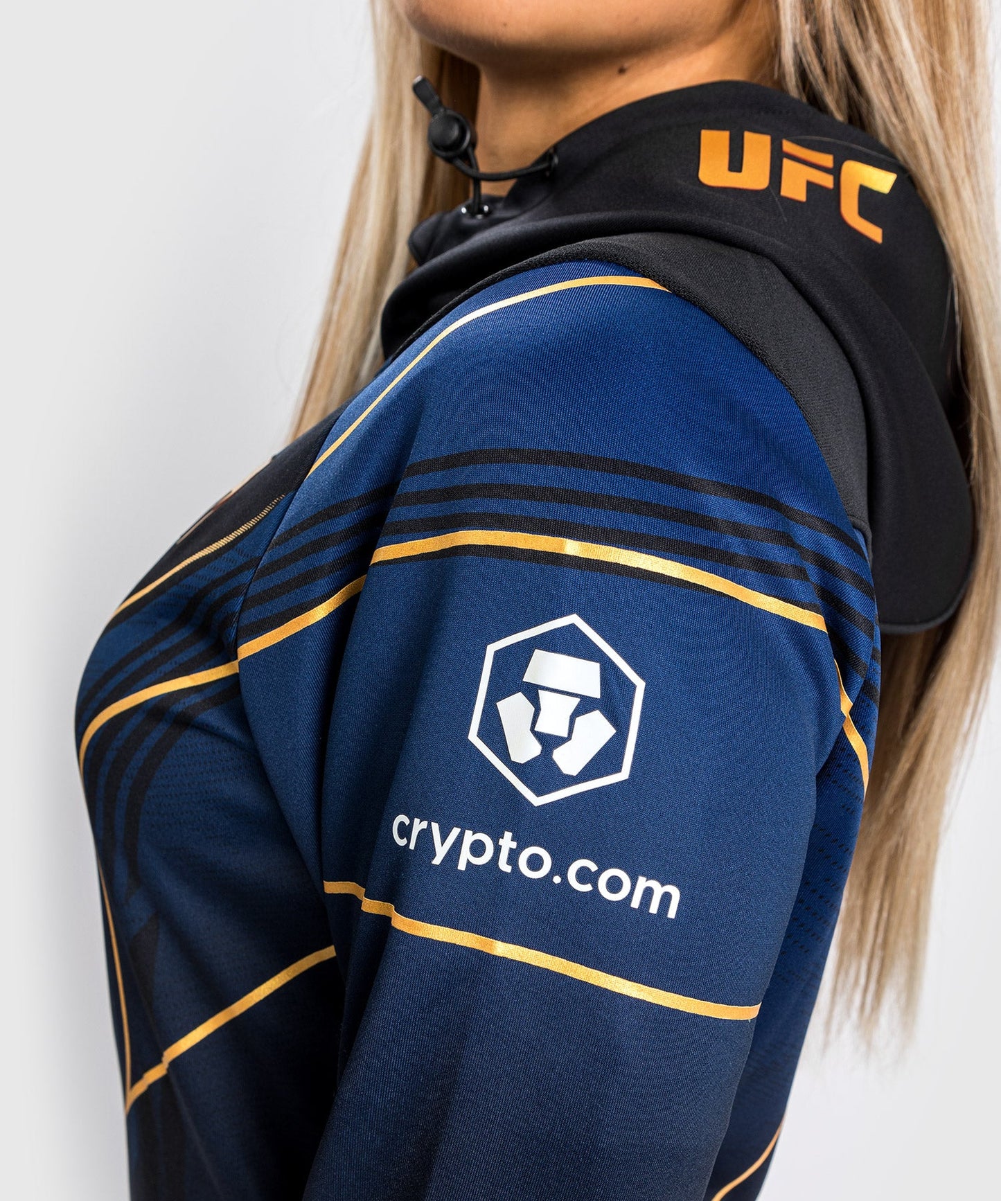 Sweatshirt à Capuche Femme UFC Venum Authentic Fight Night 2.0 - Midnight Edition - Champion