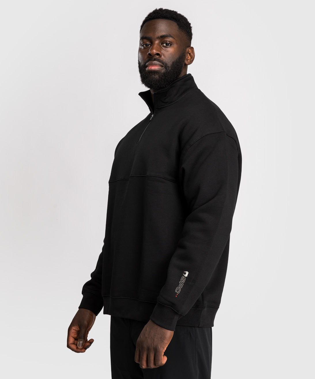 Sweat col Zippé Venum Eclipse – Noir/Ivoire
