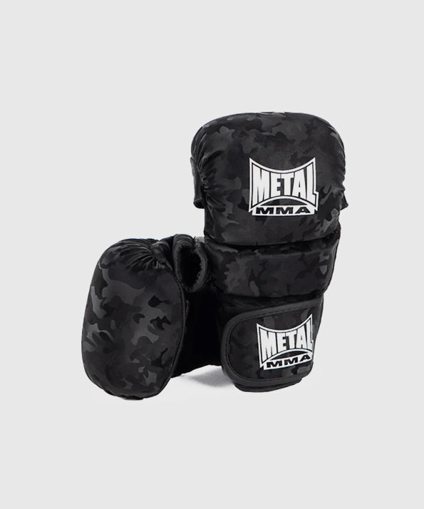 The Shell Sparring Metal Boxing Mma Gloves - Black/Camo