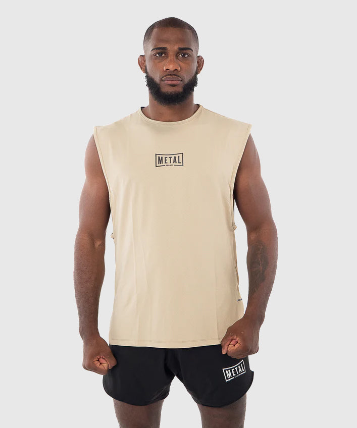 Metal Boxing Desert Storm Tank Top - Beige